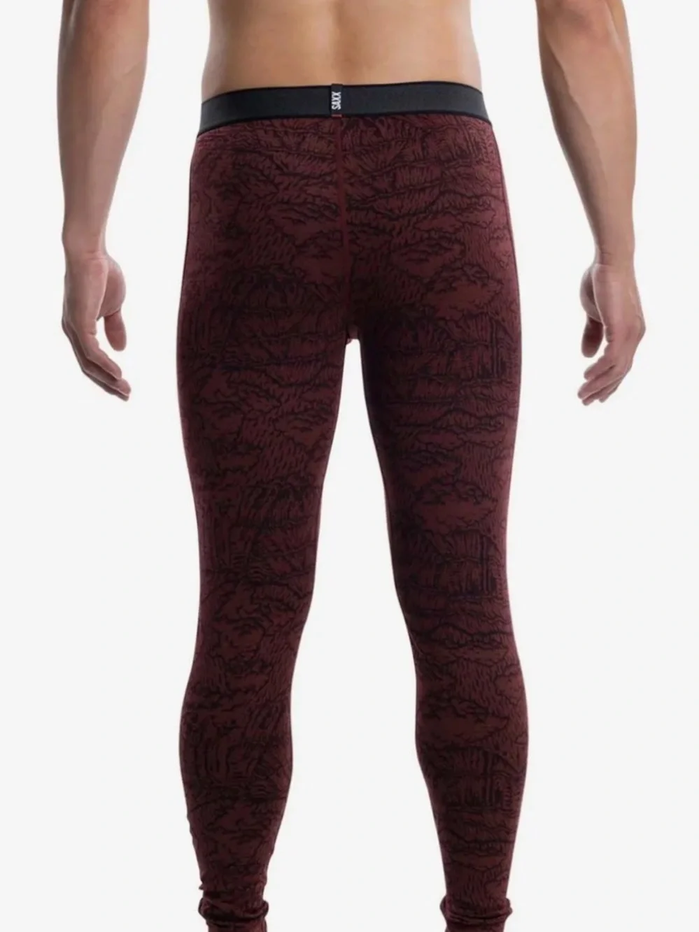SAXX ROAST MASTER MID-WEIGHT BASELAYER BOTTOM SLIM FIT BALL PARK POUCH